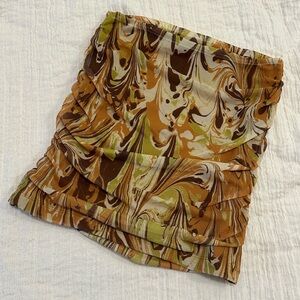 Urban outfitters printed mesh Skirt